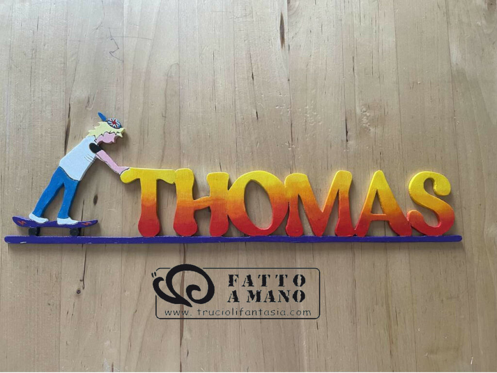 MXN Targhette in legno con nome per asilo, personalizzabili, con nome e secondo nome, per bambini, decorazione per la camera dei bambini, decorazioni da parete fatte a mano (rosa, 45 cm